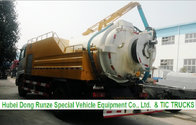 Combined High pressure Water cleaning and Jetting Sewage suction Truck 4x2    Euro 4 ,5  Cell: 0086 152 7135 7675