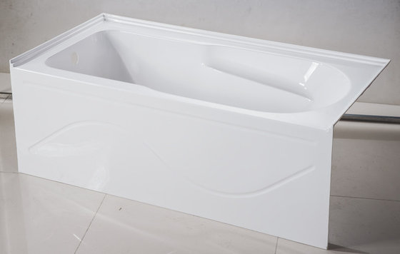 China cUPC skirted acrylic whirlpool bathtub 3 sides double tile flange 4mm pure acrylic sheet supplier