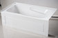 cUPC skirted acrylic bathtub sizes three sides double tile flange 4mm pure acrylic sheet supplier