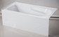 cUPC skirted acrylic whirlpool bathtub 3 sides double tile flange 4mm pure acrylic sheet supplier