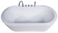 cUPC freestanding bathtub with feet seamless joint finish oval acrylic tub for USA Canada supplier
