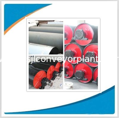 Conveyor discharge rubber coated drum pulley,drive pulleys for belt conveyor