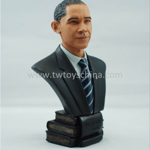High quality resin head sculpture famous person bust figurines in different size