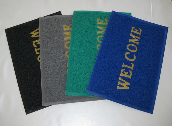 pvc welcome floor mat outer door mat flooring mat plastic mat rubber mat coil mat