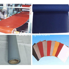 China red white grey insulation Silicon Elastic Fabric silicone coated rubber fiberglass cloth supplier