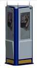 Indoor Outdoor Interactive Information Kiosk 3 Sided with LED Monitor