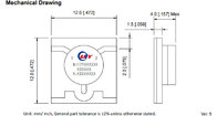 Customized RF Isolator 4.1GHz to 4.3GHz Microstrip Line Isolator