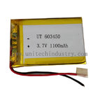 UN38.3 MSDS rechargeable li-polymer battery Pack 603450 1100mAh 3.7V lipo battery