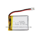 CE ROHS 603040 3.7V 650mAh rechargeable Li-polymer battery pack