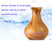 400ml Advanced Ultrasonic Aroma Essential Oil Diffuser Air Mist Humidifier Purifier with Wood Grain Electric LED Lights