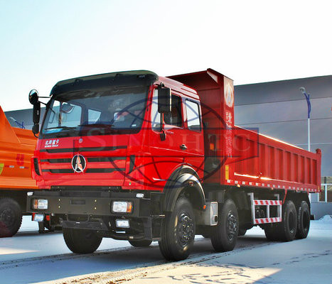 China 8x4 Heavy Duty Dump Truck 4 Axle 12 Wheel 380HP / 273KW Max Horse Power supplier