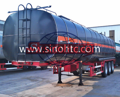 China 3 Axle Bitumen Tank Semi Trailer 50000 Liters / Customized Tank Volume supplier
