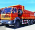 Utility 3 Axle Dump Truck , 25 Ton Dump Truck With Left / Hand Driving Steering supplier