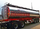Diesel Stainless Steel Tanker Trailer , 50 Cubic Meter 3 Alxe Liquid Tank Trailers supplier