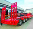 3 Axles Gooseneck Low Bed Semi Trailer For Excavator Transport 60 Ton Load supplier