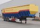 50m3  3 Axle Bulk Feed Trailers , Fodder Transportation 30 Ton Bulk Grain Trailers supplier