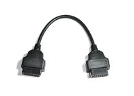 Vehicle 16pin Female Cable For OBD2 Adapter J2534 Black Connectors