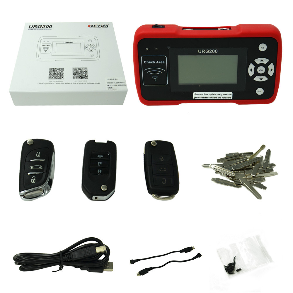 Red URG200 Remote Master key programmer tool same fuction with KD900