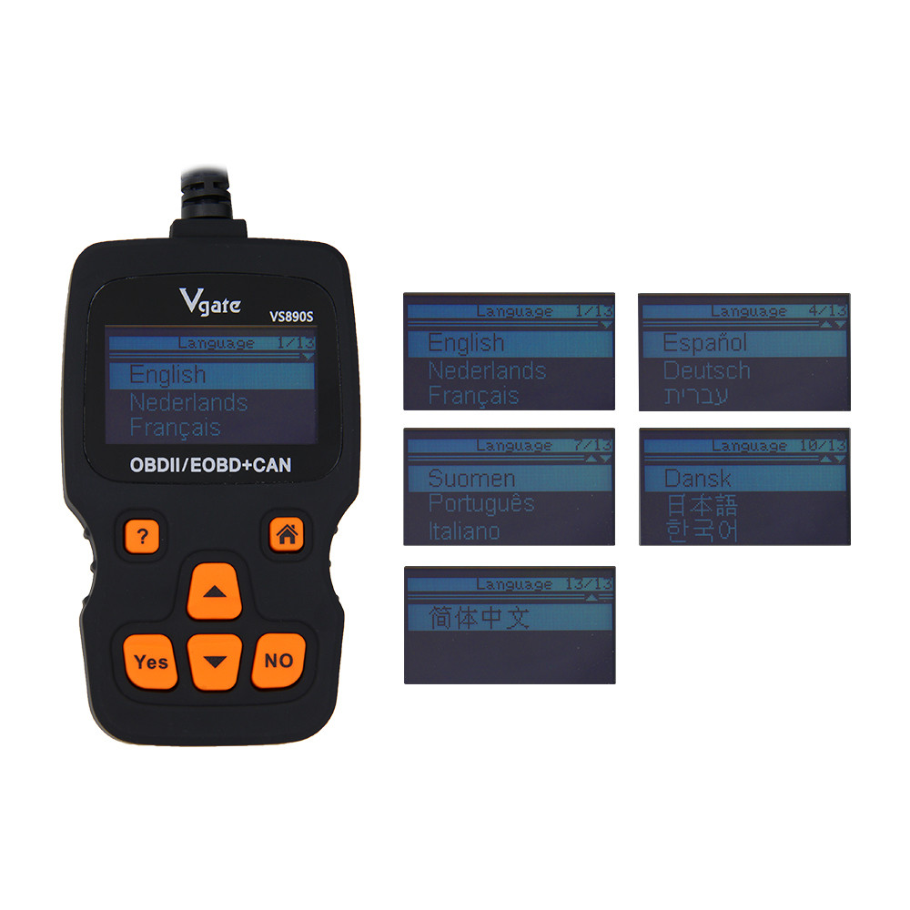 Vgate VS890 Updated Version VS890S OBD2 Scanner Auto Code Reader Multi-language OBDII OBD2 Car Diagnostic Tool