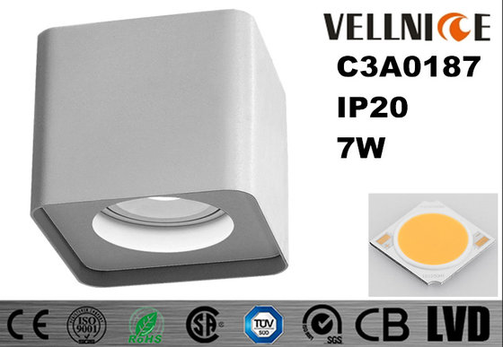 China Square 2700K COB Commercial LED Spot Downlights Ceiling Surface Mounted 7 Watt/C3A0187 supplier