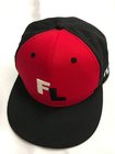 Red color high quality cotton adjustable strip baseball caps embroidery cap trucker sports hat