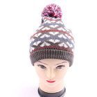 Acrylic knitted beanies custom logo winter cap