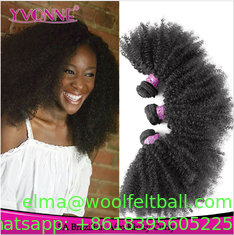 China best afro kinky human hair 24&quot; human hair weft weave supplier