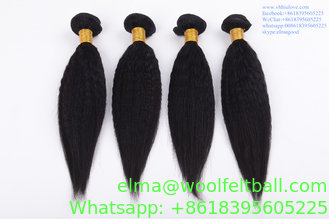 China factory price Hair Weaves For Black Women Brazilian 6a kinky straight hair weave supplier