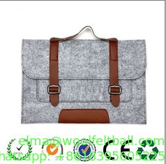 China New products 13 inch felt laptop messenger bag with belt shoulder supplier