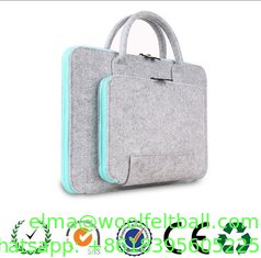 China 2016 Promotion Business style light grey felt laptop bag with handle supplier