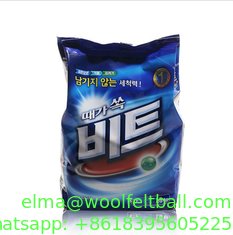 China OEM high quality factory price blue strong perfumed washing powder in sachet supplier