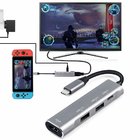 USB C  Adapter 4K  Port USB 3.0, 2.0 Port and PD Pass-Through Charging Port for Nintendo Switch