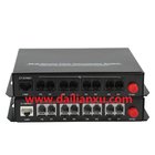 8ch FXO/FXS Telephone fiber converter 8ports Telephone PCM fiber optical transmitter and receiver with one 10/100M