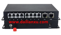 8ports FXO/FXS Telephone fiber converter 8ch Telephone PCM fiber optical transmitter and receiver with two Ethernet 100M