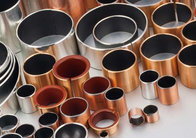 wrapped bushing, bronze or tin-plated steel/PEEK (Carbon & PTFE)