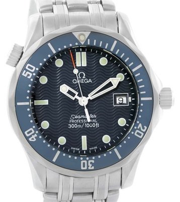 Buy Best Seller Omega Seamaster James Bond Midsize 300M Blue Dial Watches Sale