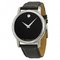 Buy Best Seller MOVADO Museum Black Dial Black Leather Strap Men's Watches Sale