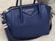 Buy Most Favorited Givenchy Antigona Navy Blue Antigona Small Sugar Goatskin Satchel Bag