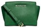 Buy Most Favorited Michael Kors Michael Selma Saffiano Leather Mini Messenger In Gooseberry Cross Body Bags For Sale