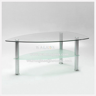 China Irregular Shape Dining Table with Toughened/Tempered Glass supplier