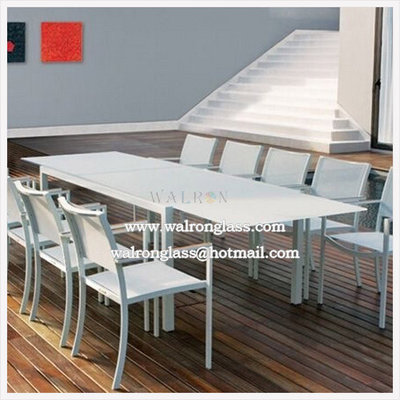 China Tempered Table Top Glass with Different Color and Size supplier