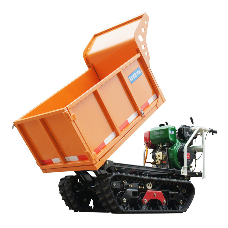Mini crawler dumper with hydraulic dump
