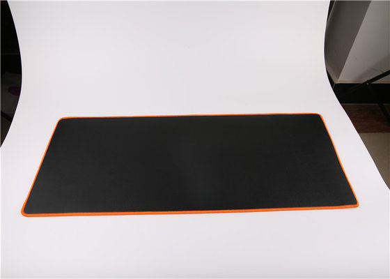 China Black Extended Gaming Mouse Pad With Stitching Edge , Rubber Material supplier