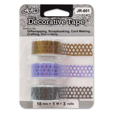JR-601B1 Paper Lace Tape, die cut, middle cut out, single color