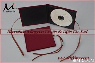China Single Fabric Linen DVD CD Holder supplier