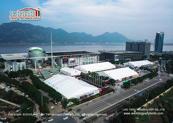 China High Quality Aluminum Exhibition Tent  Waterproof PVC Sidewall Auto Show Event supplier