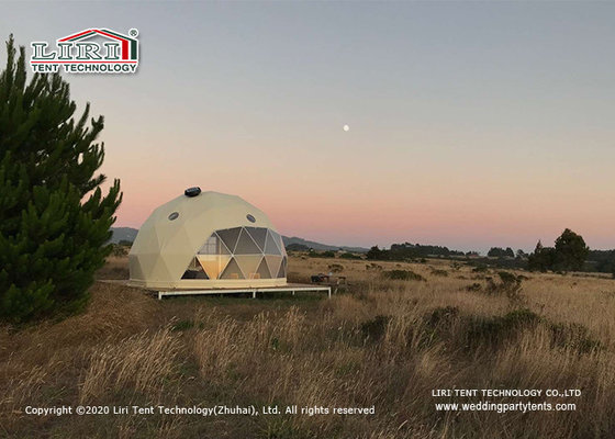 China 8m Diameter  Geodesic Dome Glamping Tent For Outdoor Hotel Reception supplier