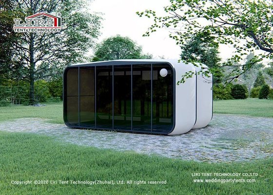 China High Quality Luxury Glamping Tents Glamping Modular Box Lxurious Glass Wall supplier