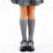 Elegant top quality custom plain color polyester OTC long dress stockings for girls