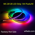 5m White PCB 144 Pixels/M WS2811 IC 5050 RGB WS2812B Chip DC5V Digital LED Dream Color Strip Light